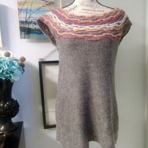 J. J. Basics grey Dress/Tunic with pastel accents